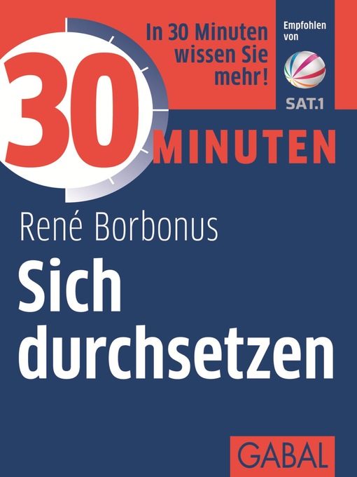 Title details for 30 Minuten Sich durchsetzen by René Borbonus - Wait list